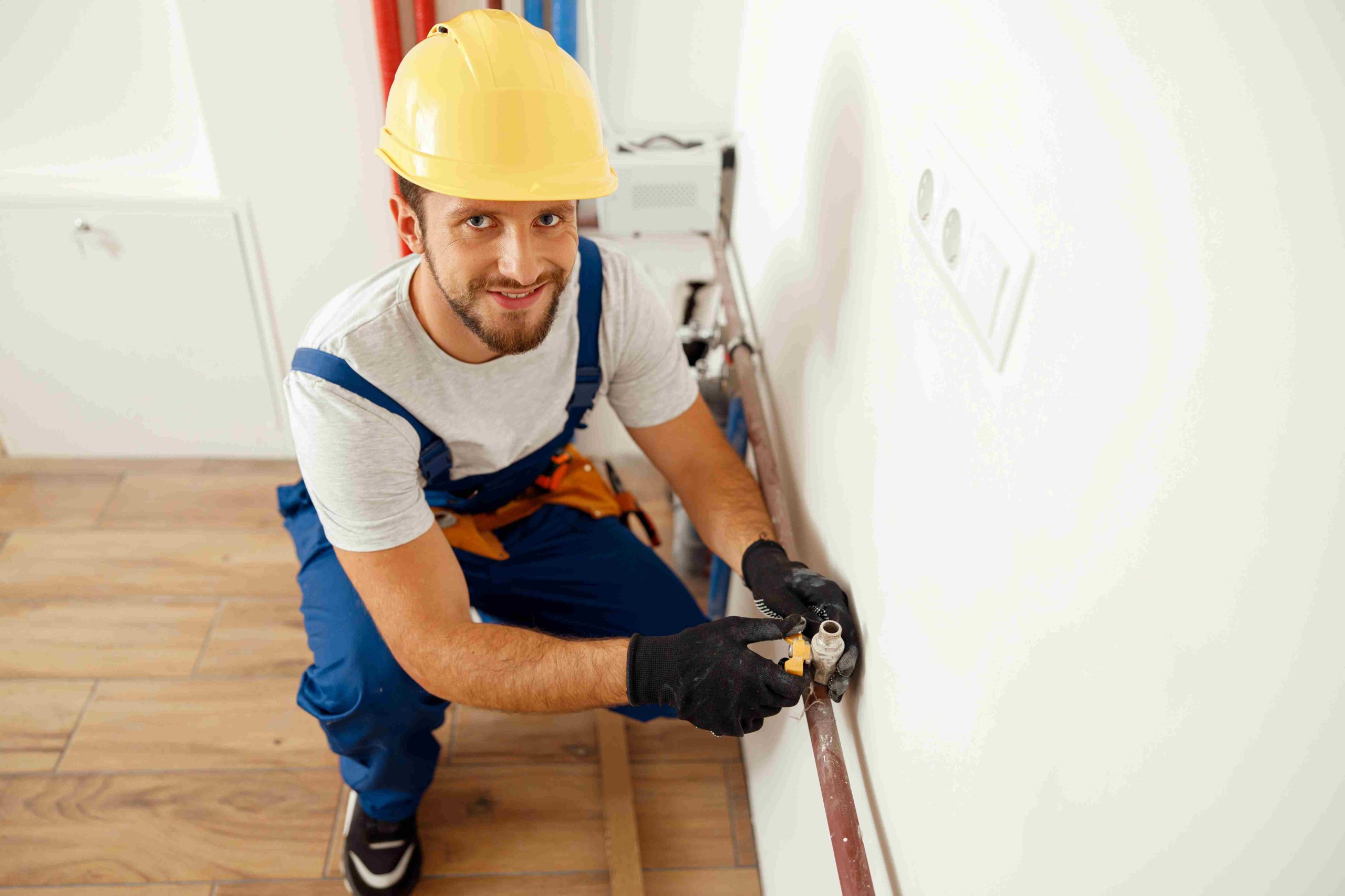 a man undergoing a free boiler installation